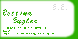 bettina bugler business card