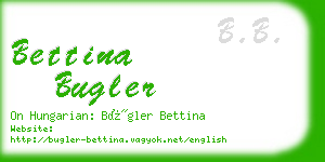 bettina bugler business card